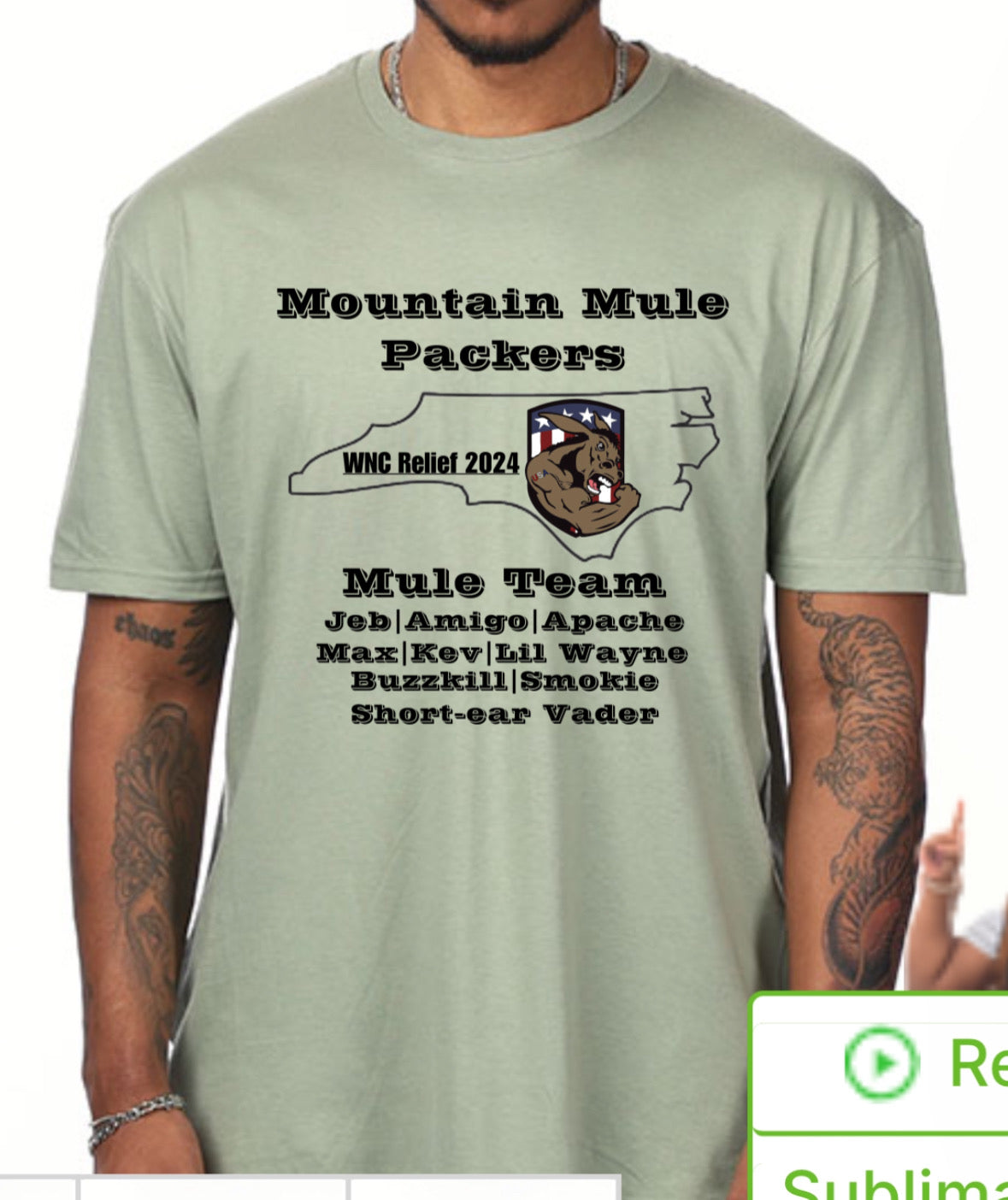 Mule Team Shirt #Helene