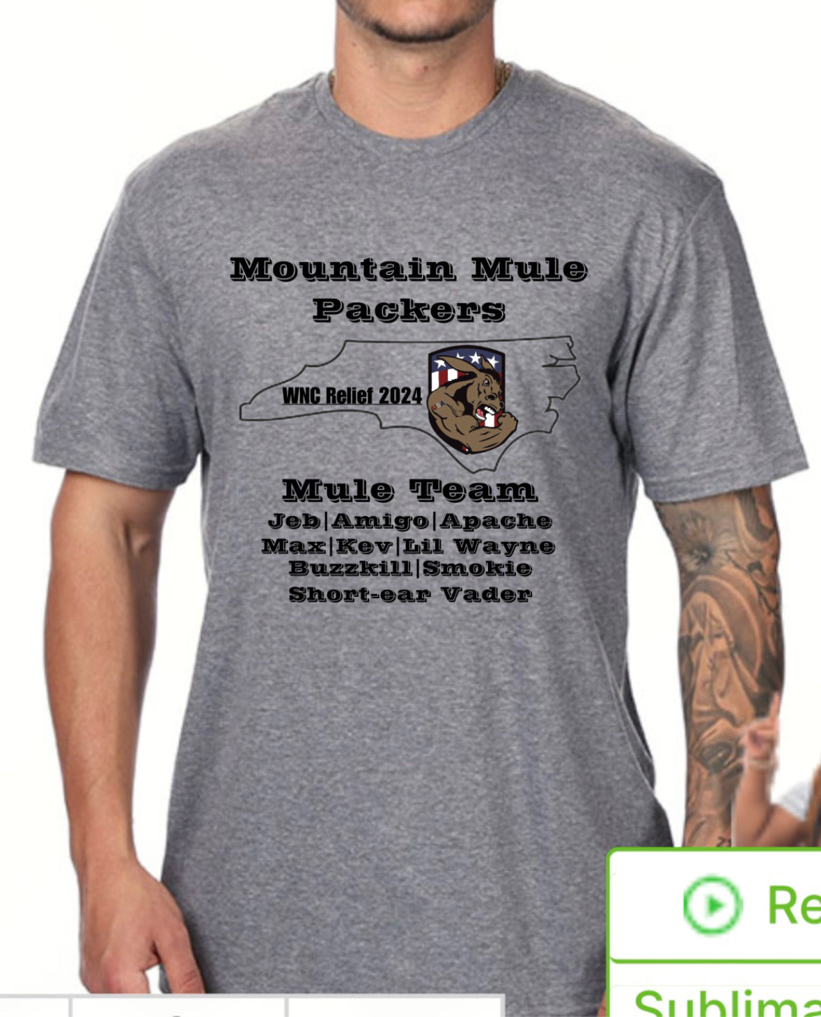 Mule Team Shirt #Helene