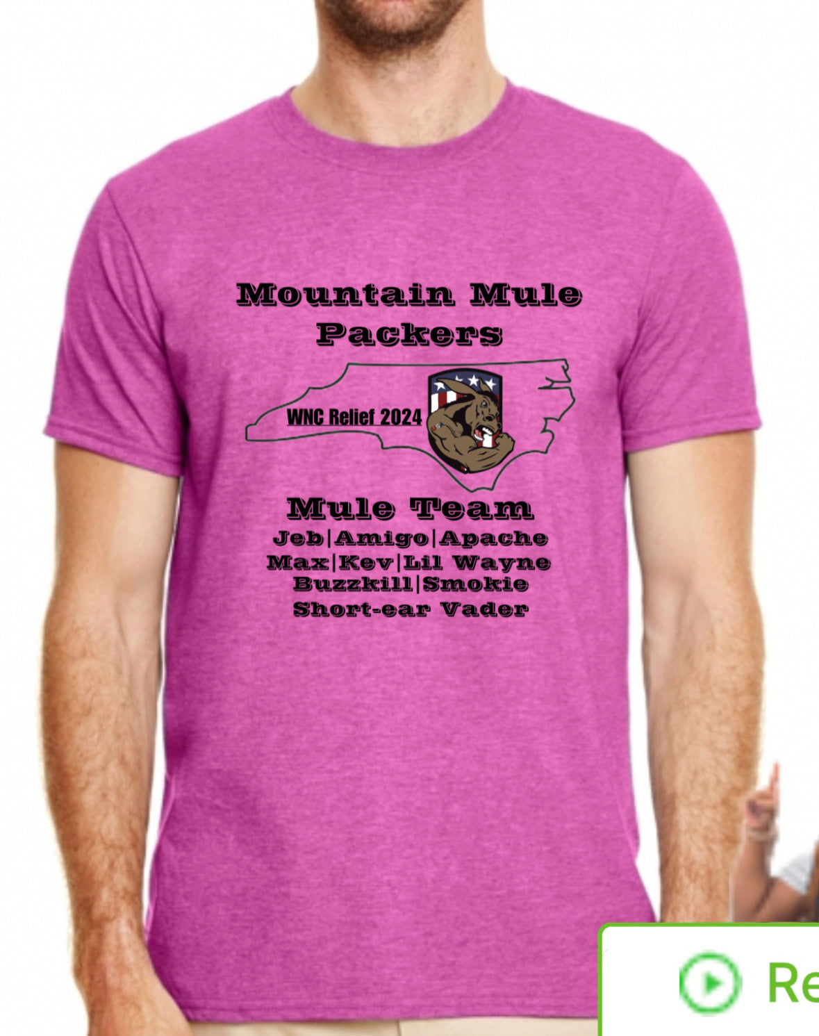 Mule Team Shirt #Helene